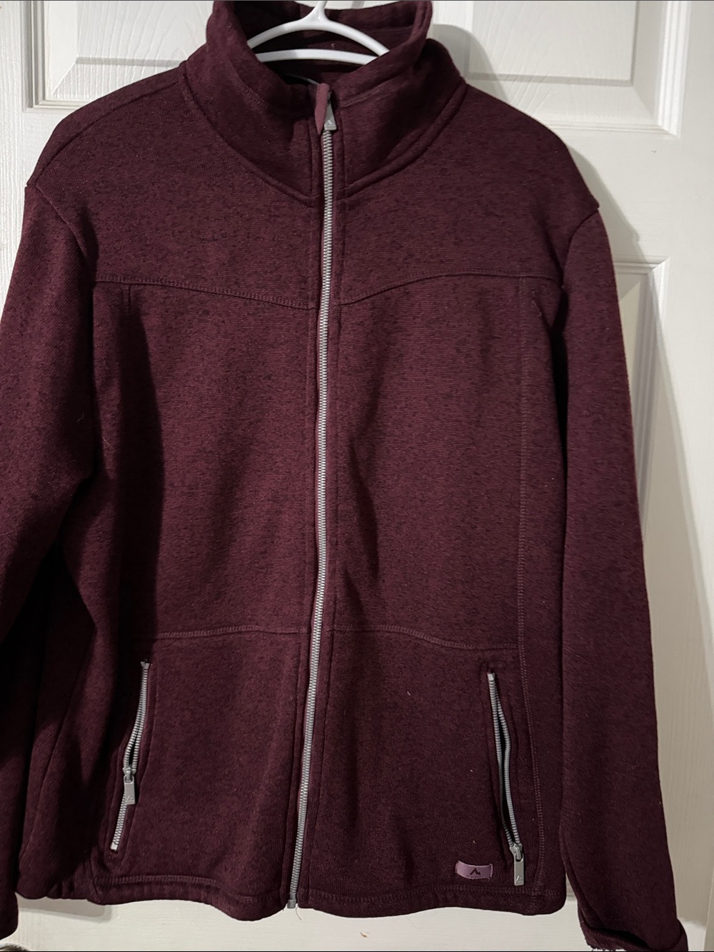 Wine Zip-Up Fleece Jacket